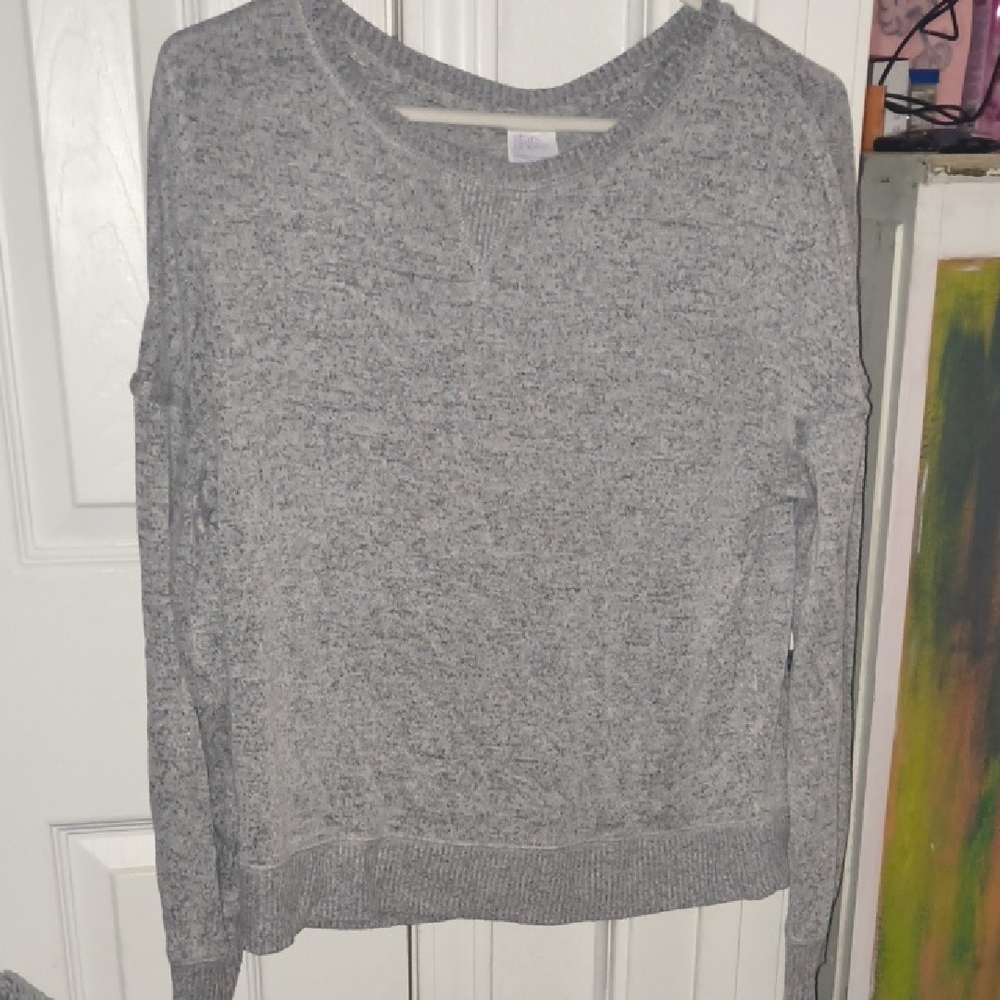 Stars Above Heathered Gray Women's Sweater